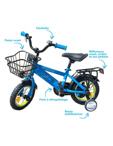 VELO ENFANT AKTION 14'' BLEU le des métaux précieux