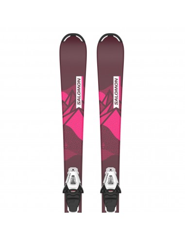 SKI SALOMON QST JR FILLE ET FIXATIONS C5 s'inspire de l'anatomie humaine