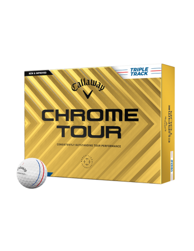 BALLE CALLAWAY CHROME TOUR 24 WHITE TRIPLE TRACK acheter en ligne