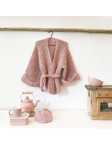 Atelier Crochet Kimono - Women - MO Mohair - S007 Dusty Pink pas cher 