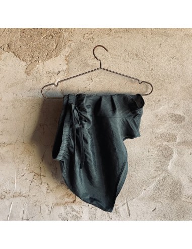 Noa Shorts - Women - HS Habotai Silk 40 - S021 Dark Green Grey Les magasins à Paris