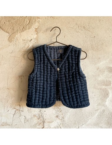 Nora Vest - Kids - SV Silk Velvet - S055 Aegean Blue est présent 